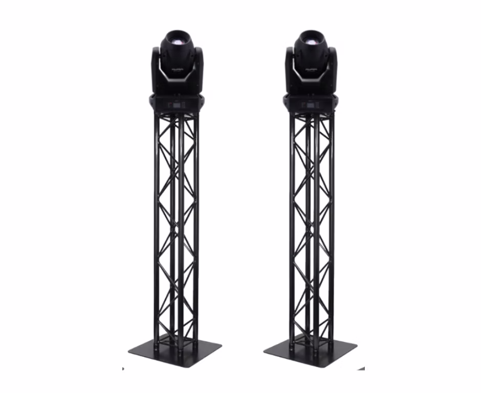 InHouse Rentals Lichtset | Movinghead op Truss Pilaar | 2 stuks